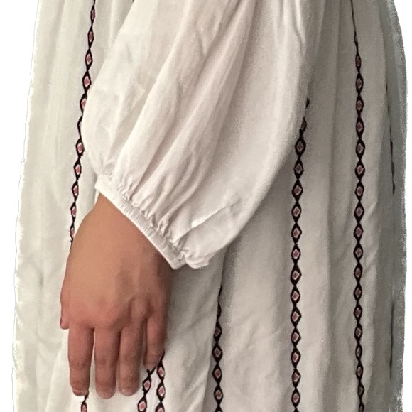 Sundance Country Southwest  Story Embroidered High Low Midi Dress XL - Picture 5 of 8